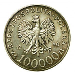 III RP, 100.000 złotych 1990 Solidarność typ A (813)