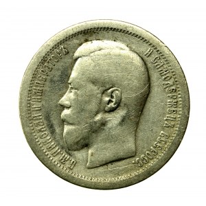 Rusko, Mikuláš II, 50 kopejok 1895 (814)