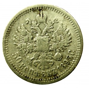 Russland, Nikolaus II., 50 Kopeken 1895 (814)