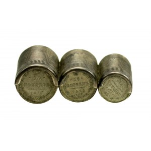 Silberne Münzgeldbörse für 10, 15 und 20 Kopeken (859)