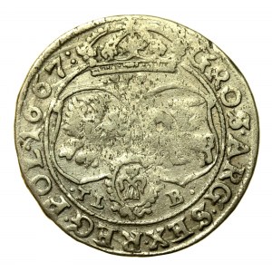 Jan II Kazimierz, Szóstak 1667 TLB, Bydgoszcz (91)
