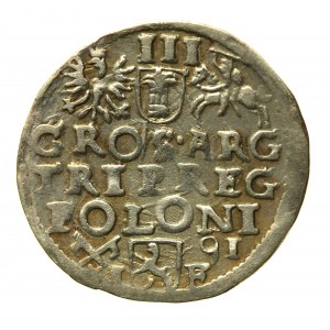 Zygmunt III Waza, Trojak 1591, Poznań (110)