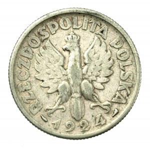 II RP, 2 złote 1924 (róg i pochodnia), Paryż (305)