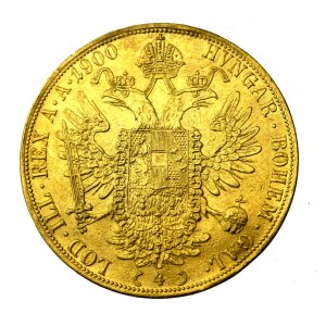 Rakúsko, František Jozef I., 4 dukáty 1900, Viedeň (160)