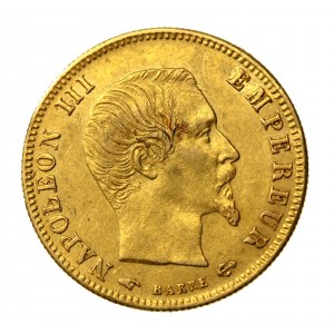 Francja, Napoleon III, 5 franków 1858 A, Paryż (505)