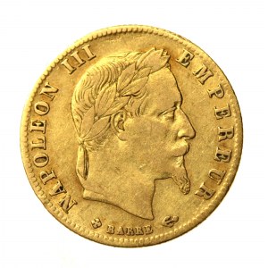 Francja, Napoleon III, 5 franków 1865 BB, Strasburg (506)