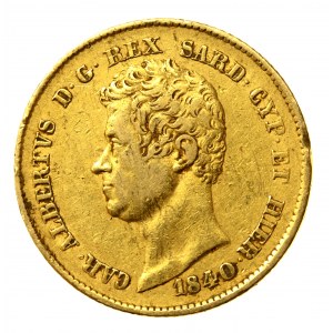 Taliansko, Sardínske a Neapolské kráľovstvo, 20 lír 1840 (515)