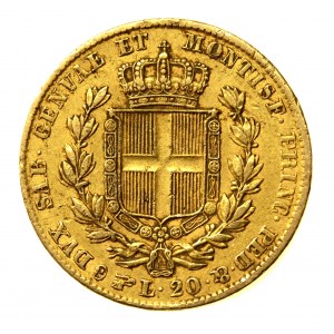 Włochy, Królestwo Sardynii i Neapolu, 20 lirów 1840 (515)