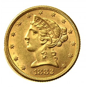 USA, 5 dolarów 1882 (517)