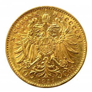 Rakúsko, František Jozef I., 10 korún 1911 (522)