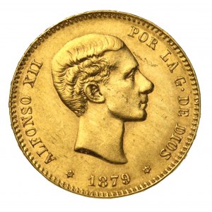 Hiszpania, Alfonso XII, 25 peset 1879 (527)