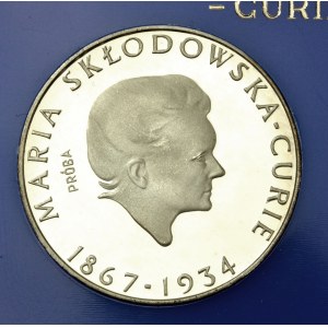 PRL, 100 złotych 1974, Maria Skłodowska-Curie - próba (541)