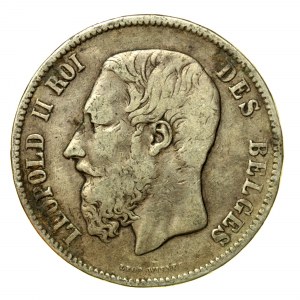 Belgien, Leopold II., 5 Franken 1869 (546)