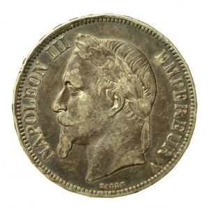 Frankreich, Napoleon III, 5 Franken 1868 (549)