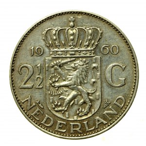 Niederlande, Juliana, 2 1/2 Gulden 1960 (551)