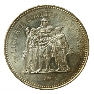 Francja, V Republika, 50 franków 1977 (554)
