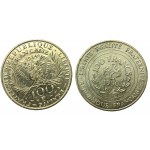 Frankreich, Fünfte Republik, 100 Francs 1984 - 1994. insgesamt 8 Stück. (558)