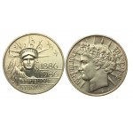 Francja, V Republika, 100 franków 1984 - 1994. Razem 8 szt. (558)