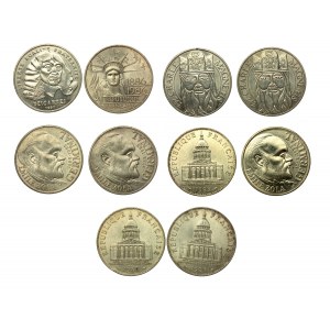 Francja, V Republika, 100 franków 1983 - 1991. Razem 10 szt. (559)