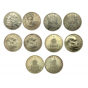 France, Fifth Republic, 100 francs 1983 - 1991. total of 10 pieces. (559)