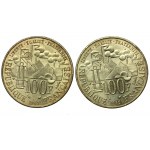 Francja, V Republika, 100 franków 1983 - 1991. Razem 10 szt. (559)