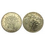 Frankreich, 5. Republik, 100 Francs 1983 - 1991. insgesamt 10 Stück. (559)