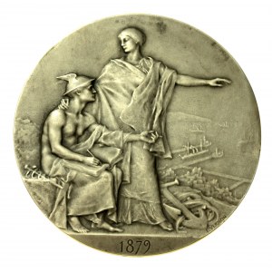 Francúzsko, Tretia republika, medaila 1879, striebro (562)