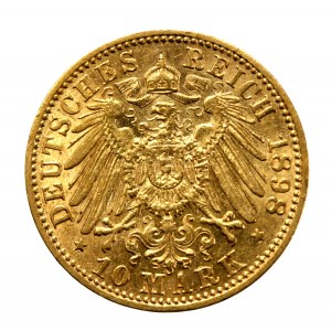 Niemcy, Prusy, Wilhelm II, 10 marek 1898 A, Berlin (602)