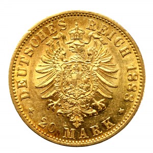 Niemcy, Prusy, Fryderyk III, 20 marek 1888 A, Berlin (603)