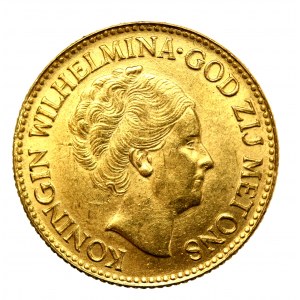 Holandia, Wilhelmina, 10 guldenów 1933 (605)