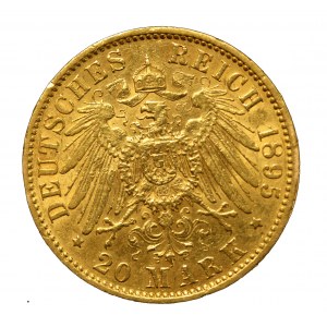 Niemcy, Prusy, Wilhelm II, 20 marek 1895 A, Berlin (612)