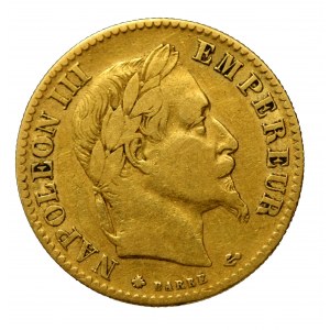 Frankreich, Napoleon III, 10 Francs 1866 A, Paris (613)