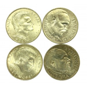 Frankreich, 5. Republik, 100 Francs 1984 - 1985. insgesamt 4 Stück. (825)