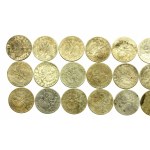 II RP, set of 2 gold 1932 -1934 Head of a woman. 30 pieces total. (827)