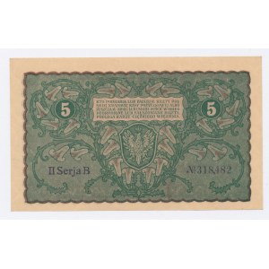 II RP, 5 mkp 1919 II Serja B (883)