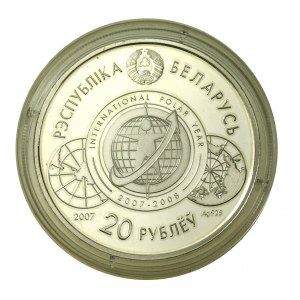 Bělorusko, 20 rublů 2007, Mezinárodní polární rok (844)