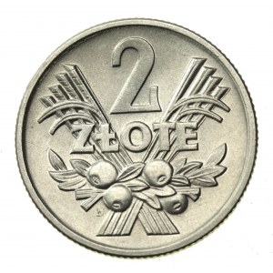 People's Republic of Poland, 2 zloty 1958, Berry (846)
