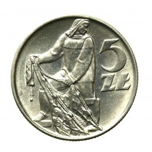 PRL, 5 złotych 1973, Rybak (848)
