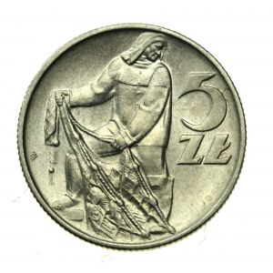 PRL, 5 złotych 1971, Rybak (850)