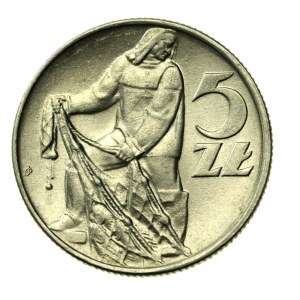 PRL, 5 złotych 1974, Rybak (852)