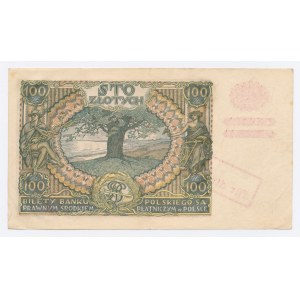 II RP, 100 złotych 1932 AN. - fałszywy nadruk (892)