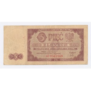 PRL, 5 złotych 1948 AD (907)