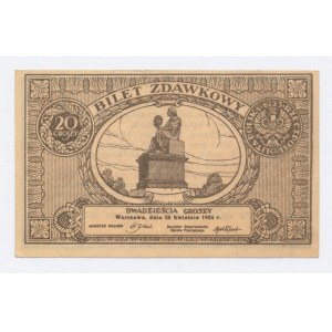 II RP, 20 groszy 1924 (933)