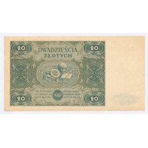PRL, 20 złotych 1947 D numer 3174290 (935)