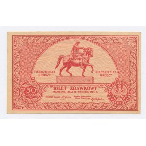 II RP, 50 groszy 1924 (937)