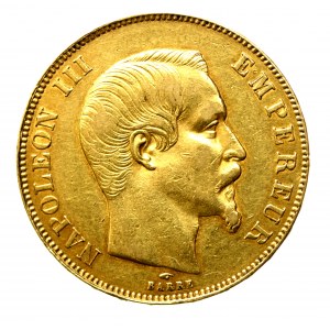 Frankreich, Napoleon III, 50 Francs 1857 A, Paris (617)