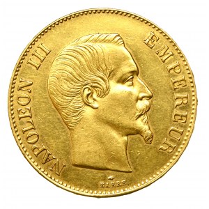 Francja, Napoleon III, 100 franków 1858 A, Paryż (618)