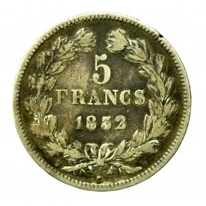 Francie, Ludvík Filip I., 5 franků 1832 (627)