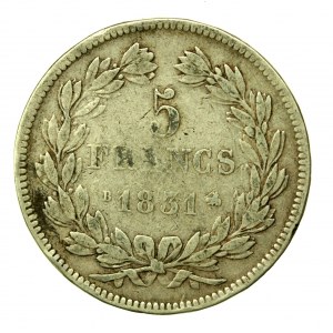 Francúzsko, Ľudovít Filip I., 5 frankov 1831 (628)