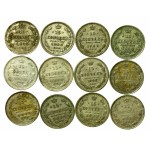 Russia, set of 15 kopecks 1902-1914. total 41 pieces. (342)